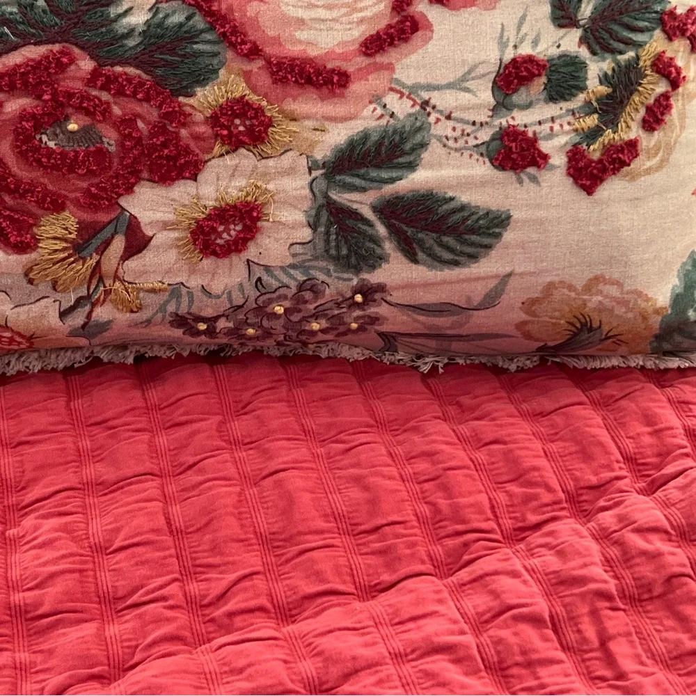 Eileen Fisher Home Organic Cotton Ripple Blanket with 2 Shams